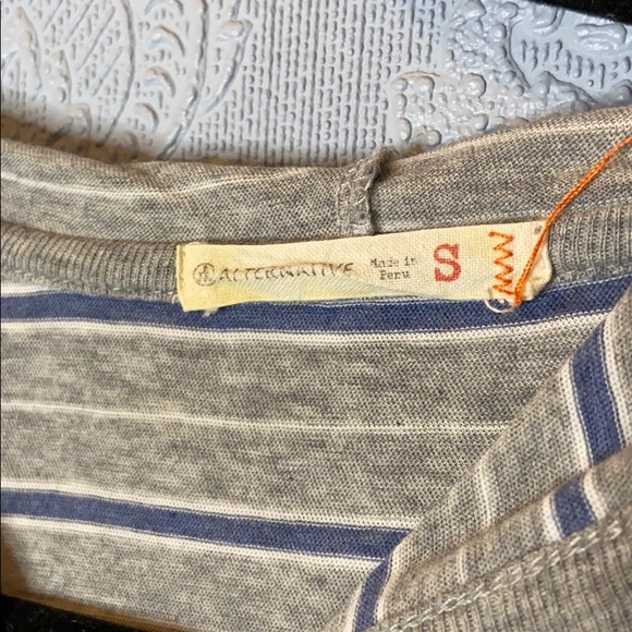 Alternative Apparel striped light hoodie - Picture 2 of 4